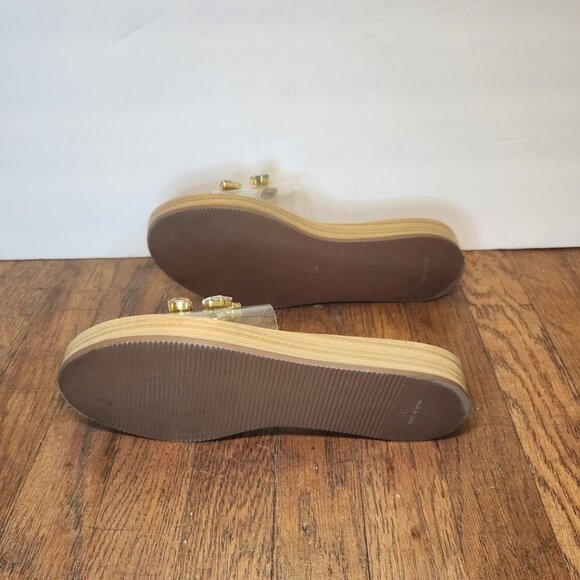 Anthropologie MAYPOL Gemstone PVC Clear Plexi Slides - Picture 8 of 10